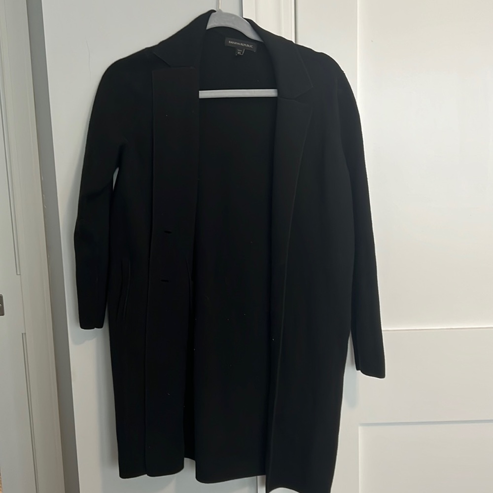 Banana republic cotigan sweater blazer black